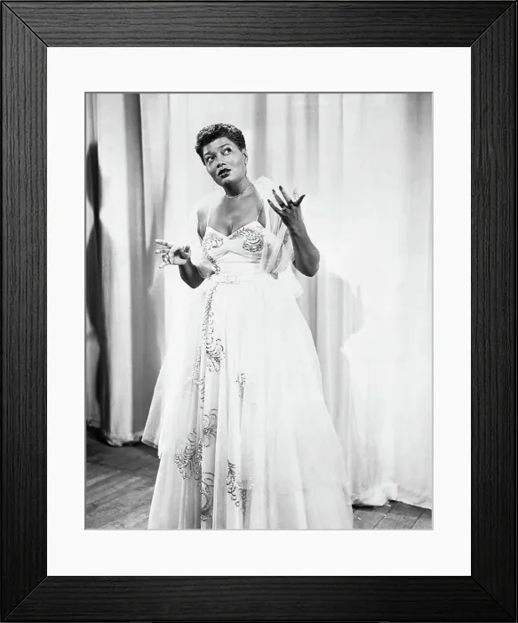 Framed Print : Pearl Bailey Shown in Pose on Stage Framed Print : Pearl Bailey Shown in Pose on Stage