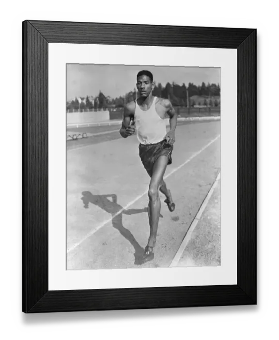 Framed Print : Olympic 400 Meter Runner Arthur Wint Framed Print : Olympic 400 Meter Runner Arthur Wint