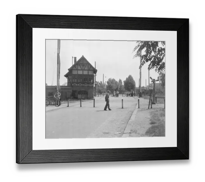Framed Print : Sentries at West German Checkpoint Framed Print : Sentries at West German Checkpoint