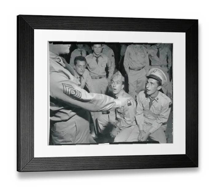 Framed Print : Two Men Receiving Discipline