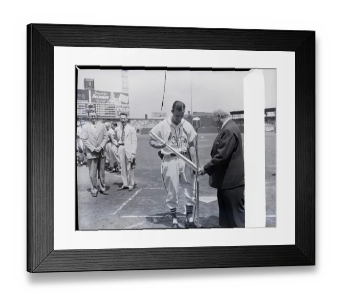 Framed Print : Stan Musial Being Given Silver Bat Framed Print : Stan Musial Being Given Silver Bat