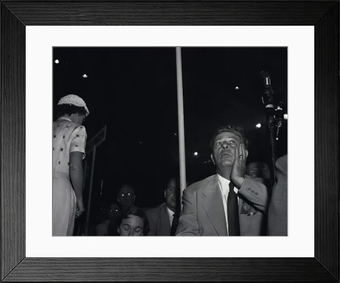 Framed Print : Senator Dirksen Hears Vote Returns Framed Print : Senator Dirksen Hears Vote Returns