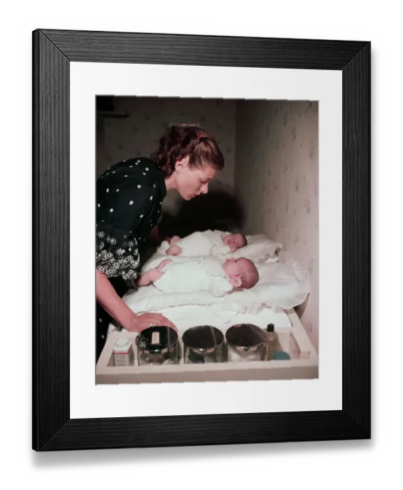 Framed Print : Ingrid Bergman and Children Framed Print : Ingrid Bergman and Children