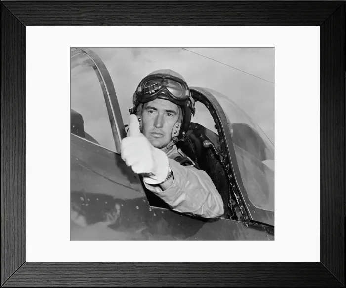 Framed Print : Ted Williams in Airplane Cockpit Framed Print : Ted Williams in Airplane Cockpit