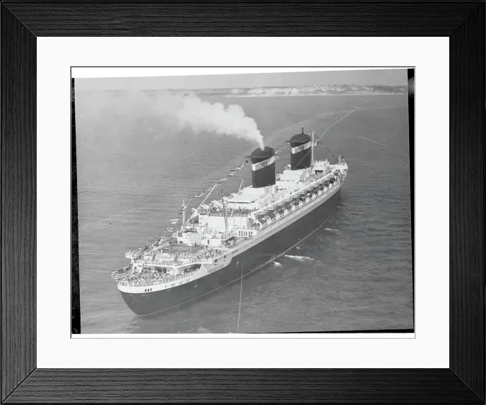 Framed Print : United States Crossing the English Channel Framed Print : United States Crossing the English Channel