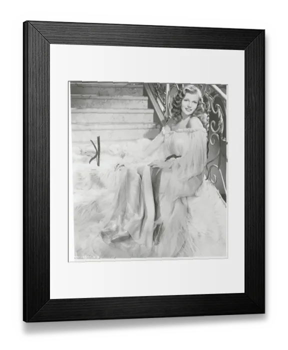 Framed Print : Rita Hayworth in Negligee Framed Print : Rita Hayworth in Negligee