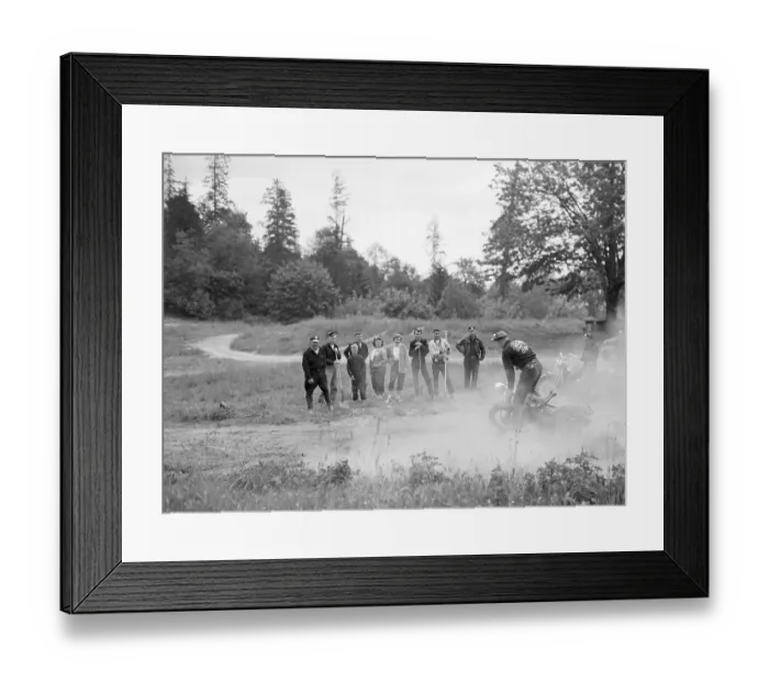 Framed Print : Man Doing Motorcycle Ticks Framed Print : Man Doing Motorcycle Ticks
