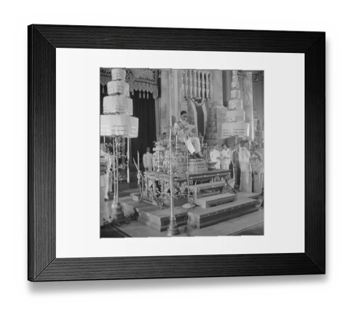Framed Print : Thailand's King on His Throne Framed Print : Thailand's King on His Throne