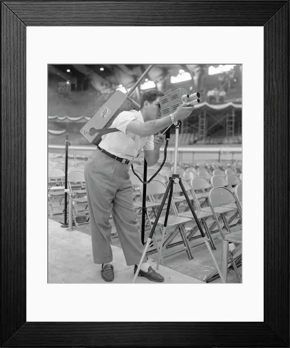 Framed Print : Sal Benza Looking Through Camera Framed Print : Sal Benza Looking Through Camera