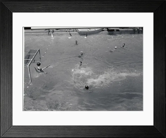 Framed Print : Goalie Wallace Gillies Making Save Framed Print : Goalie Wallace Gillies Making Save