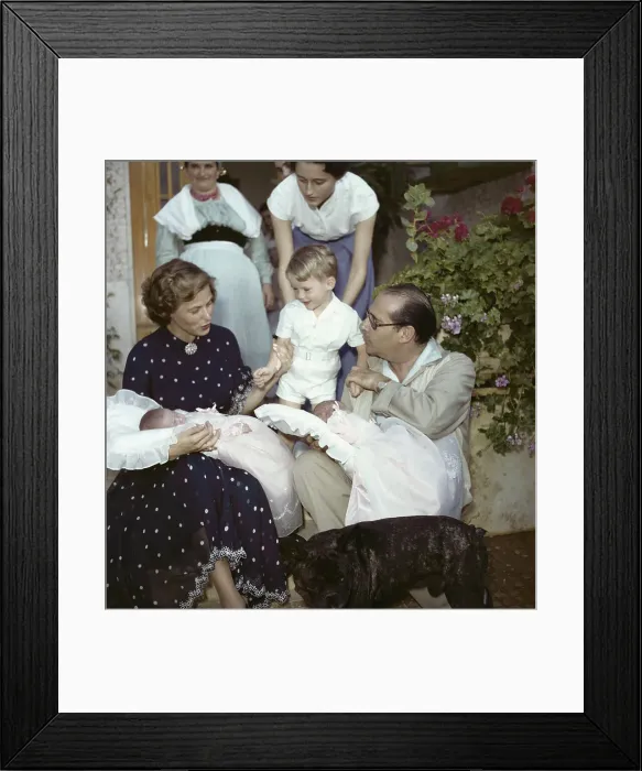 Framed Print : Portrait of Rossellini Family Framed Print : Portrait of Rossellini Family