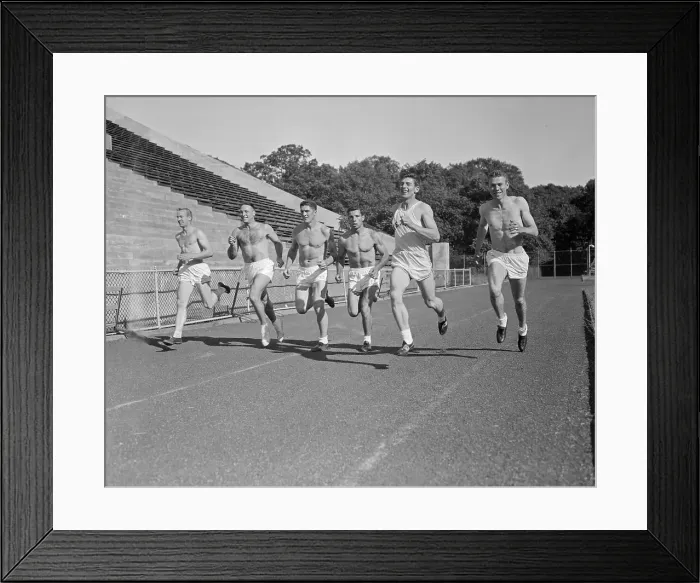 Framed Print : Olympic Runners on The Track Framed Print : Olympic Runners on The Track
