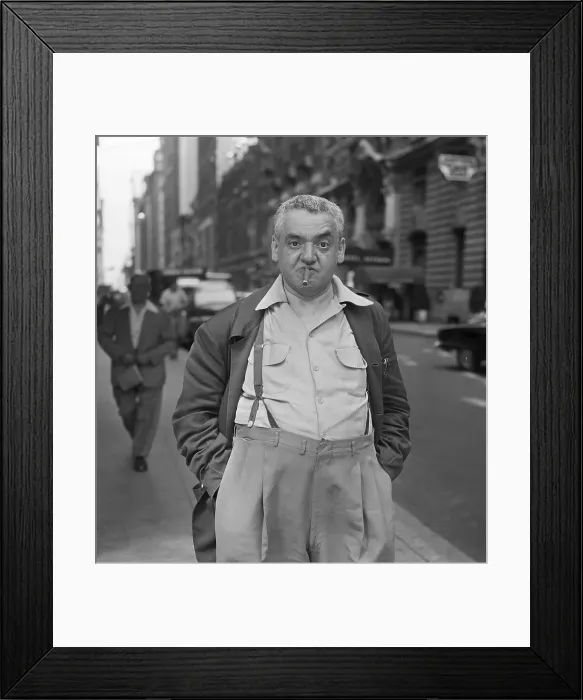 Framed Print : Author Weegee Fellig Smoking Cigar Framed Print : Author Weegee Fellig Smoking Cigar