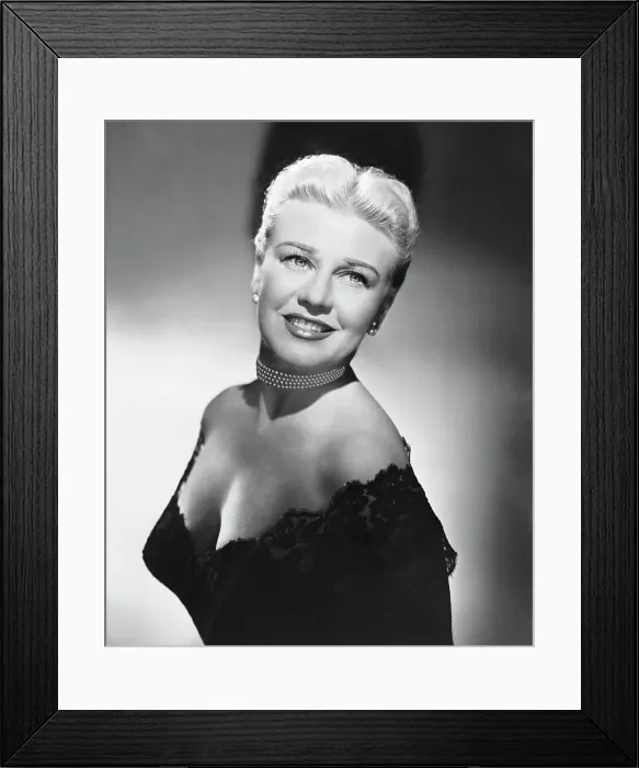Framed Print : Portrait of Ginger Rogers Framed Print : Portrait of Ginger Rogers