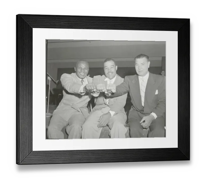 Framed Print : Fighters Comparing Right Fists Framed Print : Fighters Comparing Right Fists