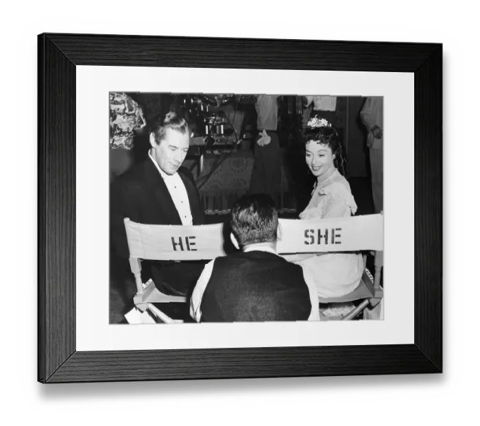 Framed Print : Irving Reis Giving Directions to Lilli Palmer and Rex Harrison Framed Print : Irving Reis Giving Directions to Lilli Palmer and Rex Harrison