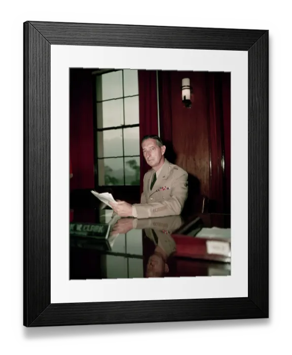 Framed Print : General Mark W. Clark Framed Print : General Mark W. Clark