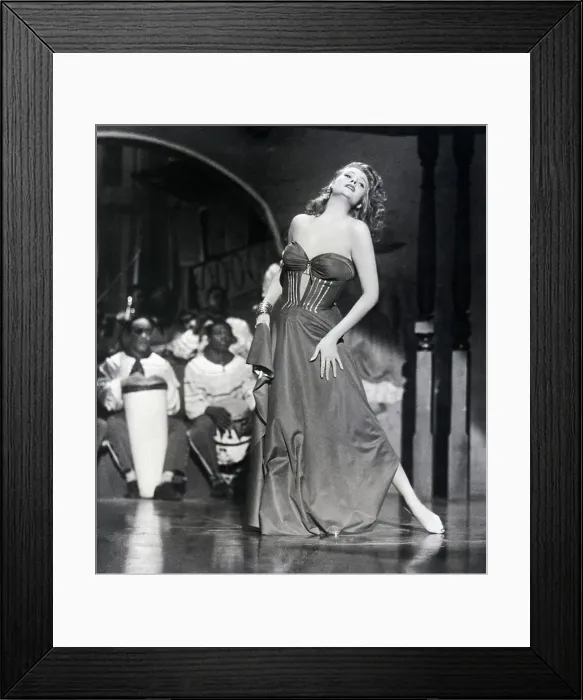 Framed Print : Rita Hayworth Barefeet As She Sings Framed Print : Rita Hayworth Barefeet As She Sings