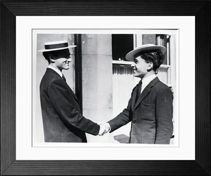 Framed Print : Prince Mukarram Jah with Prince Hussein Framed Print : Prince Mukarram Jah with Prince Hussein