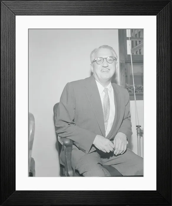 Framed Print : David Selznick on Witness Stand
