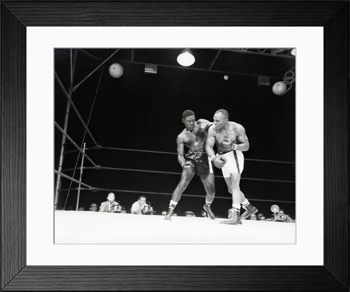 Framed Print : Joe Walcott Tries To Punch Ezzardcharles Framed Print : Joe Walcott Tries To Punch Ezzardcharles