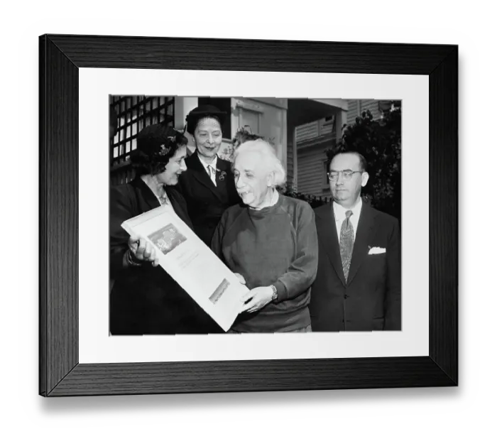 Framed Print : New University Honors Albert Einstein Framed Print : New University Honors Albert Einstein