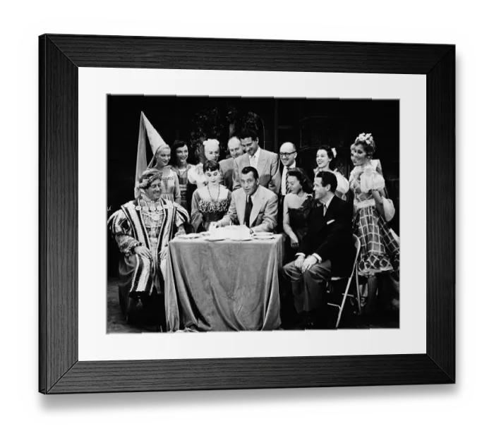 Framed Print : Ed Sullivan and Guests Celebrating Television Show Anniversary Framed Print : Ed Sullivan and Guests Celebrating Television Show Anniversary