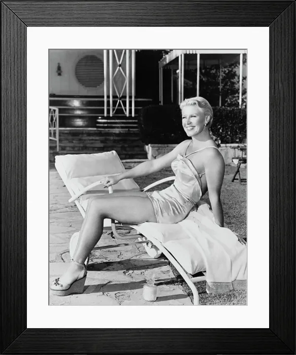 Framed Print : Ginger Rogers Relaxing at Home in Swimwear Framed Print : Ginger Rogers Relaxing at Home in Swimwear