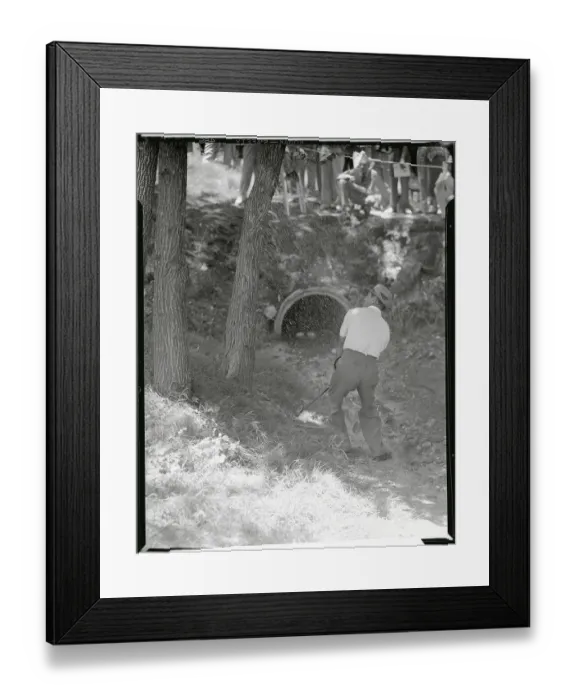Framed Print : Sam Snead Swinging Out of Water Framed Print : Sam Snead Swinging Out of Water
