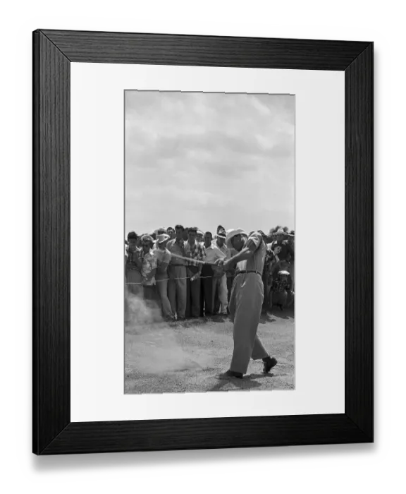 Framed Print : Ben Hogan Shooting Out of Sandtrap Framed Print : Ben Hogan Shooting Out of Sandtrap