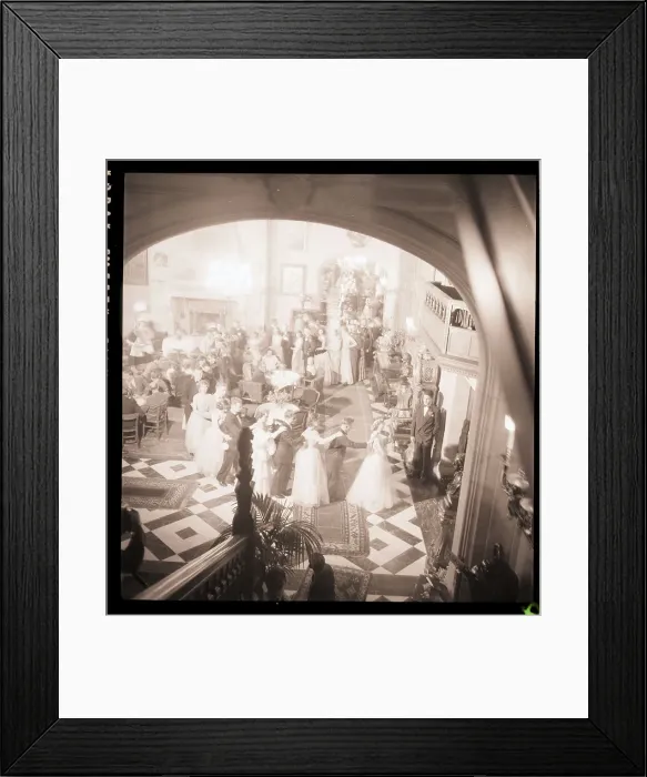 Framed Print : Prom Conga Line Through Royal Halls Framed Print : Prom Conga Line Through Royal Halls