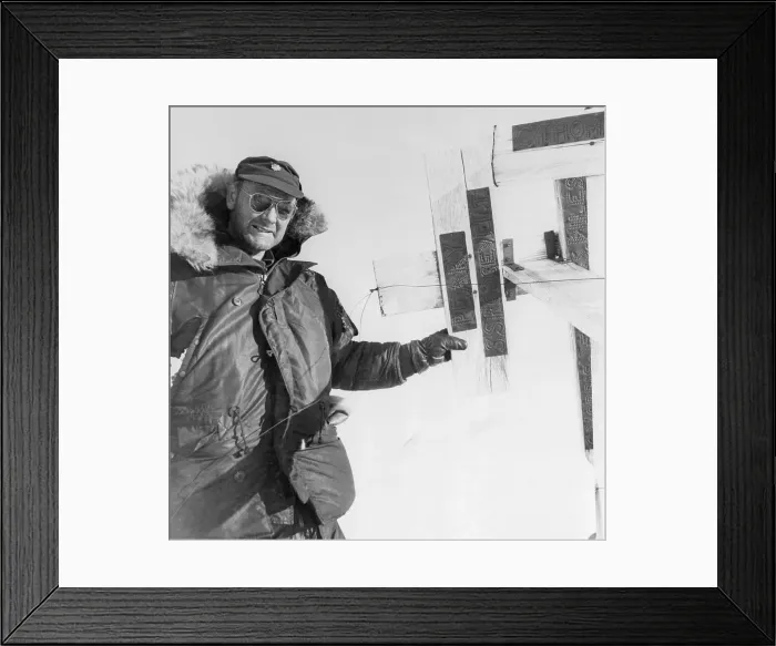 Framed Print : Lt. Colonel William Benedict Finding Historic Sign Post