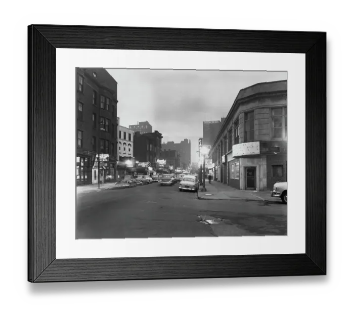 Framed Print : Rush Street, Chicago, 1952 Framed Print : Rush Street, Chicago, 1952
