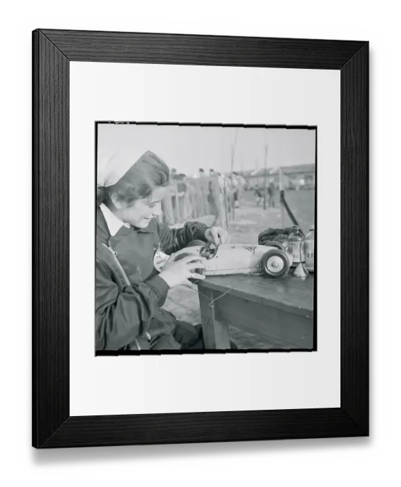 Framed Print : Gianpaola Turri Preparing Miniature Car for Race Framed Print : Gianpaola Turri Preparing Miniature Car for Race