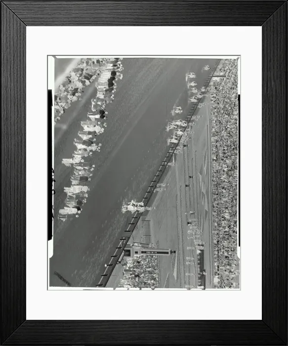 Framed Print : Horses Running in A Race