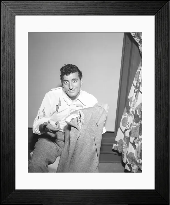 Framed Print : Tony Bennett With Ripped Clothing Framed Print : Tony Bennett With Ripped Clothing
