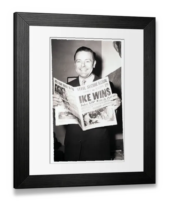 Framed Print : Henry Cabot Lodge Reading Newspaper Framed Print : Henry Cabot Lodge Reading Newspaper