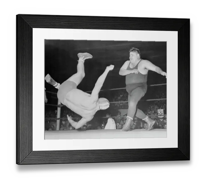 Framed Print : Wrestling Action Inside The Ring Framed Print : Wrestling Action Inside The Ring