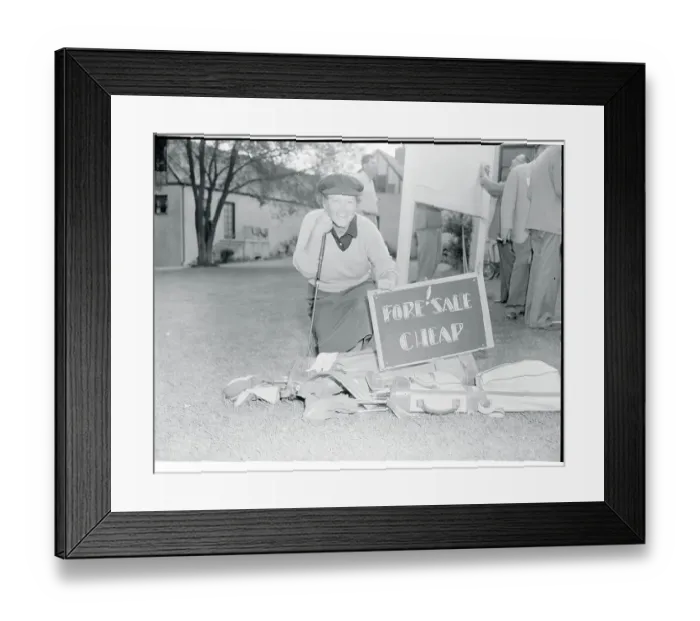 Framed Print : Portrait of Patty Berg Framed Print : Portrait of Patty Berg