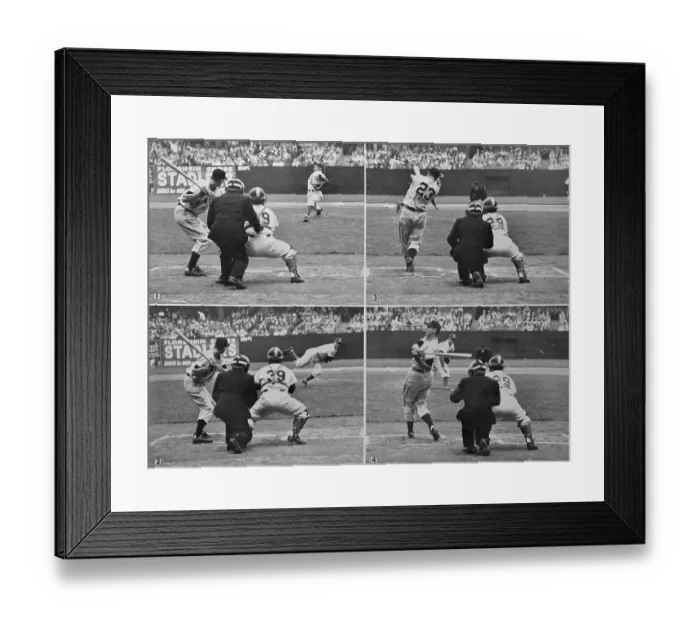 Framed Print : Sequence of Ralph Branca Pitching Framed Print : Sequence of Ralph Branca Pitching