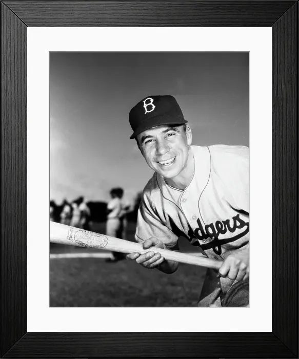 Framed Print : Baseball Player Pee Wee Reese Holding Bat Framed Print : Baseball Player Pee Wee Reese Holding Bat