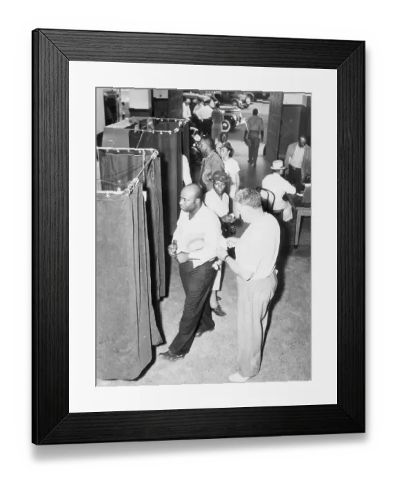 Framed Print : People Voting In Nebraska Framed Print : People Voting In Nebraska