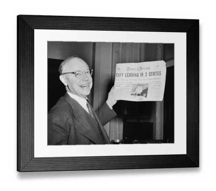 Framed Print : Robert A. Taft Smiling Framed Print : Robert A. Taft Smiling
