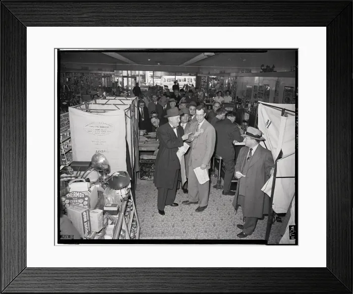 Framed Print : Voters in Drug Store Framed Print : Voters in Drug Store