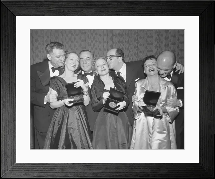 Framed Print : Tony Winners Posing Together Framed Print : Tony Winners Posing Together