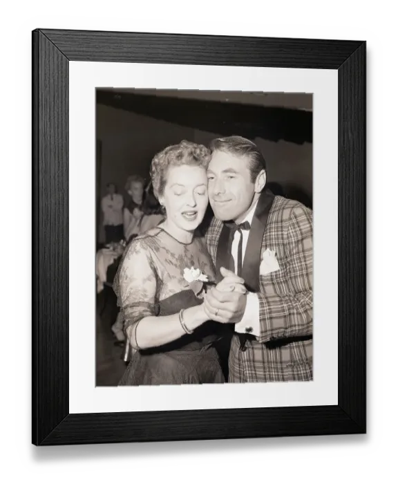 Framed Print : Bette Davis Dancing with Husband Framed Print : Bette Davis Dancing with Husband