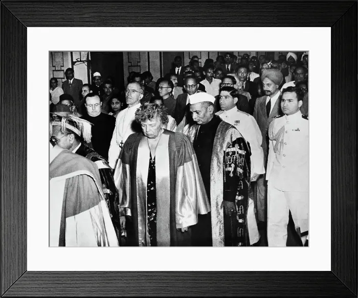 Framed Print : Eleanor Roosevelt And Rajendra Prasad Framed Print : Eleanor Roosevelt And Rajendra Prasad