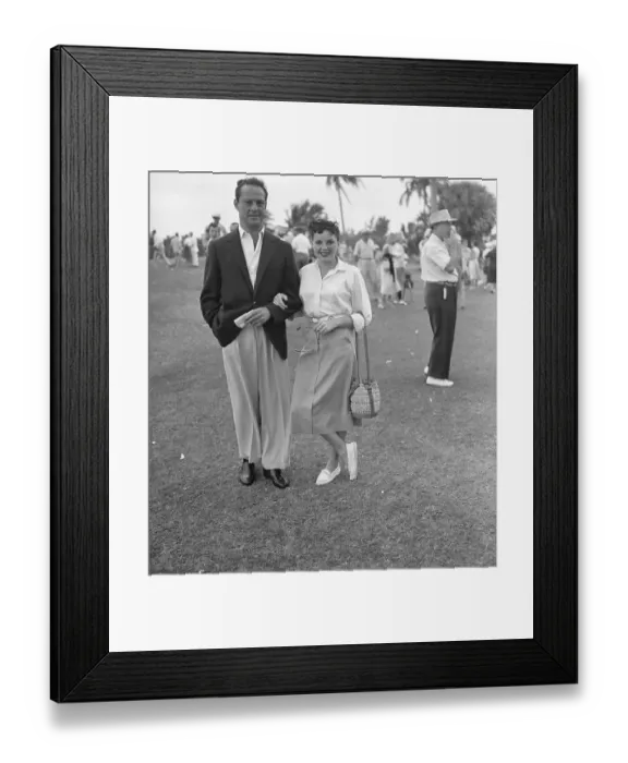 Framed Print : Judy Garland Standing with Sidney Luft Framed Print : Judy Garland Standing with Sidney Luft