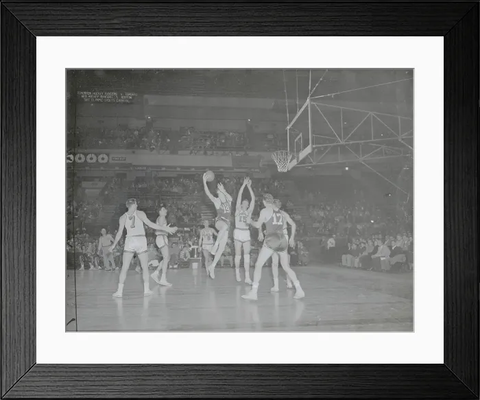 Framed Print : Hawks and Warriors in Fast Basketball Action Framed Print : Hawks and Warriors in Fast Basketball Action