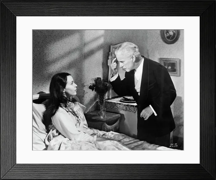 Framed Print : Charlie Chaplin Pointing to His Head